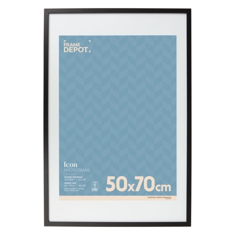 Frame Depot Icon 50 x 70 cm Frame Black 50 x 70 cm