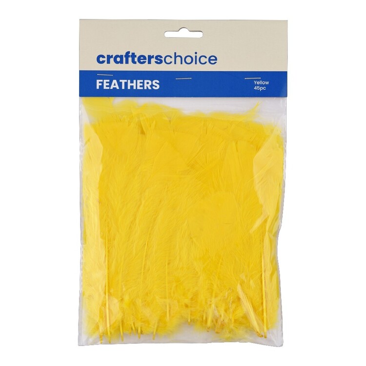 Patch Crafters Yellow Crafters Choice Turkey Feathers Yellow | Spotlight Australia