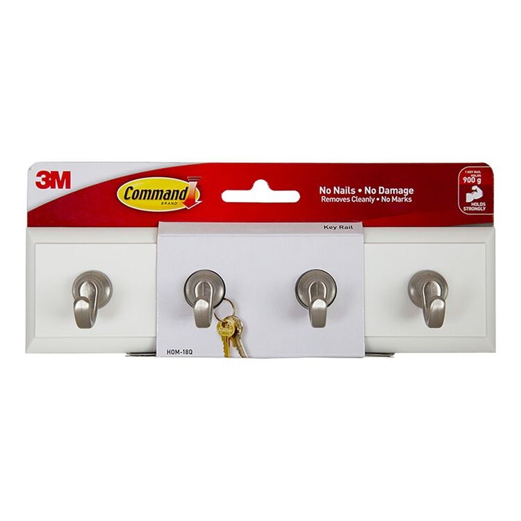 3M Command Quartz Key Rail Quartz White