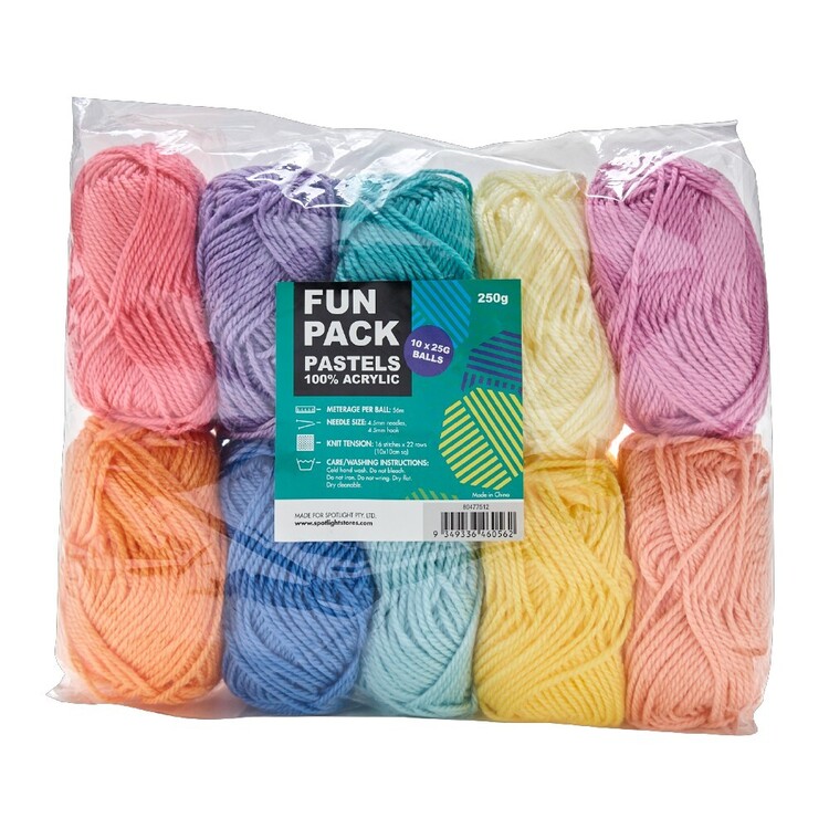 Fun Pastel Pack 250g Yarn