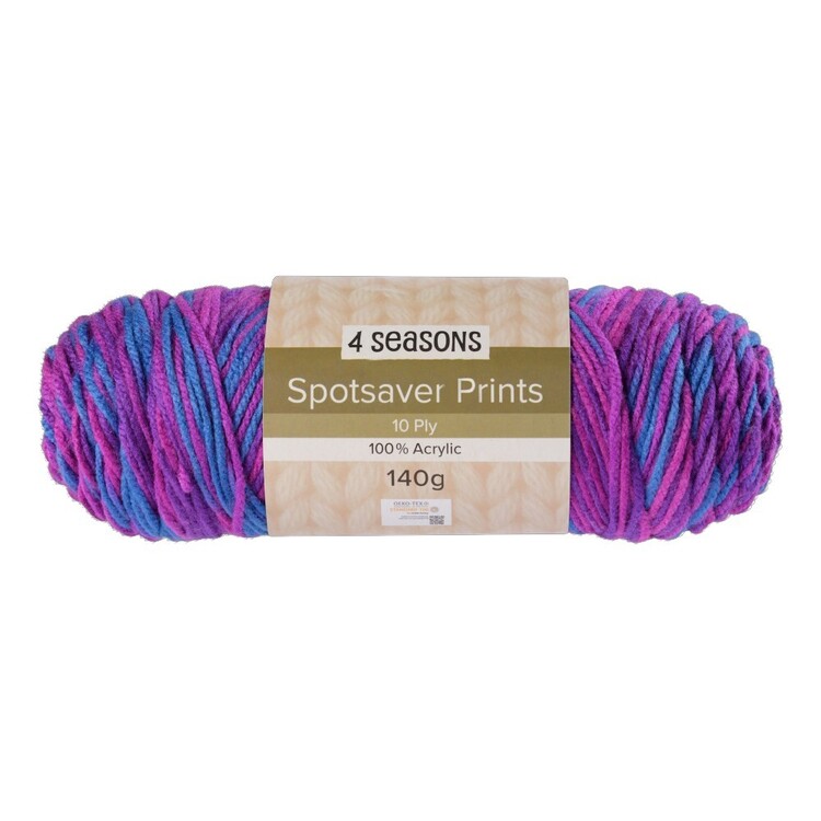 Seasons 10 Ply Printed Spot Saver 140g Yarn Purple