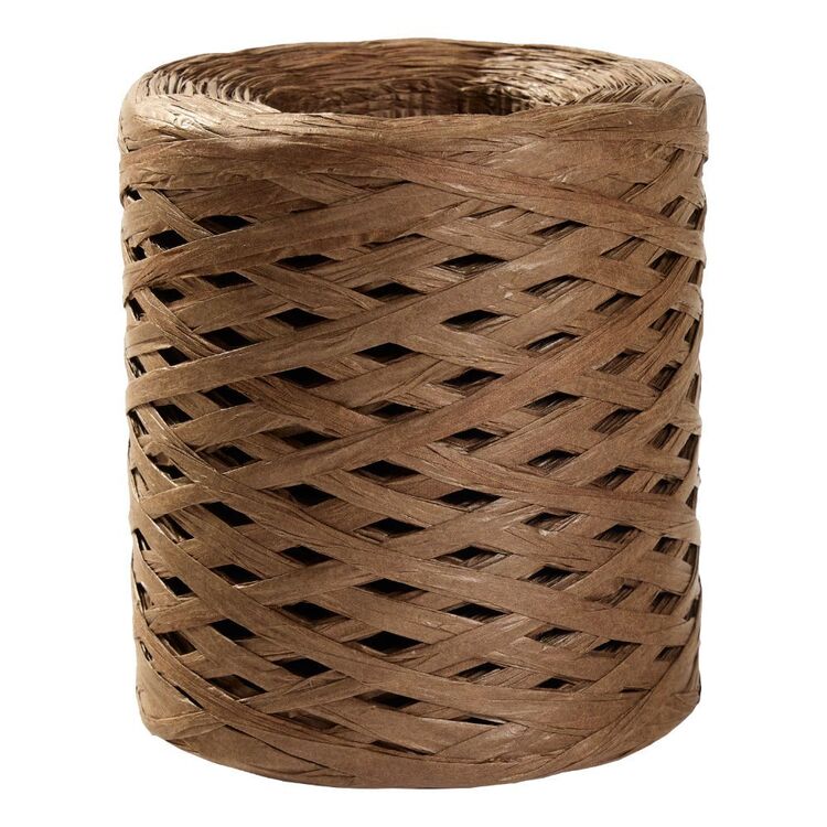 Square Paper Raffe Shamrock Craft Paper Raffia Roll Brown | Spotlight Australia
