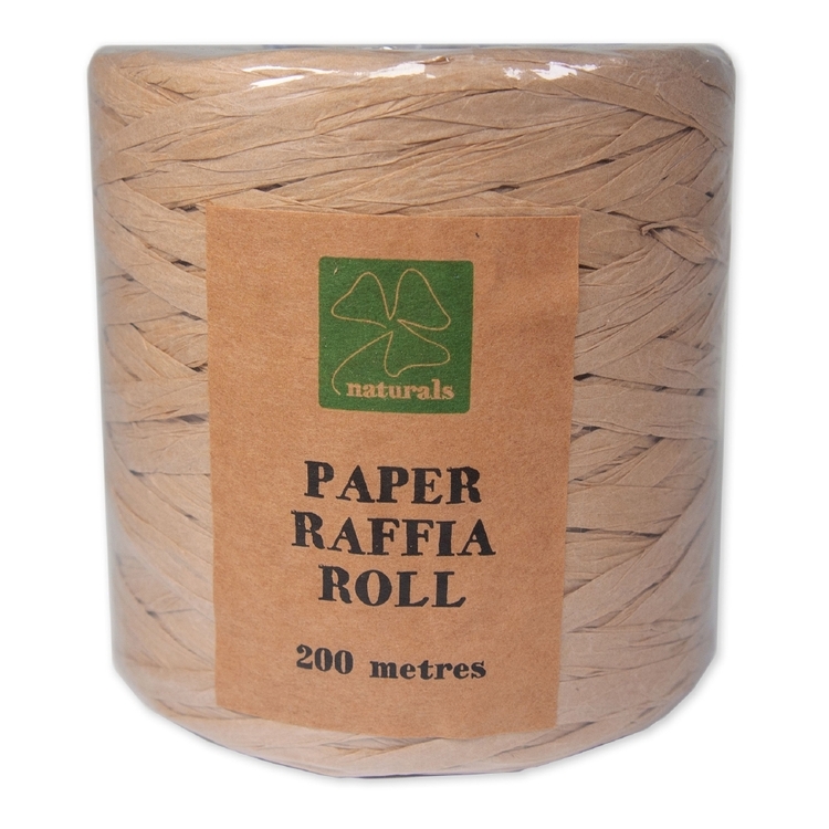 Shamrock Craft Paper Raffia Roll Natural