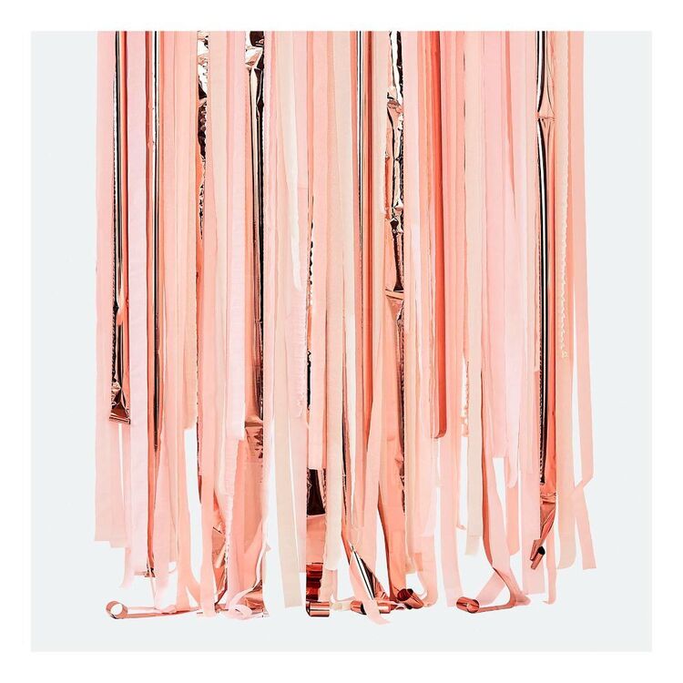 Ginger Ray Mix It Up Streamer Backdrop Pink & Rose Gold