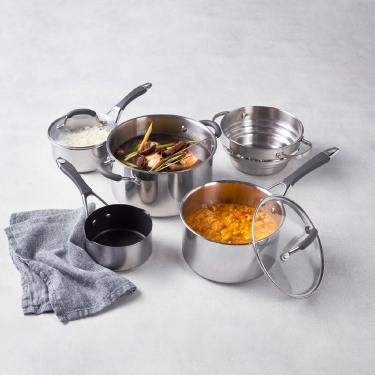 Raco Reliance 5 Piece Cookware Set Stainless Steel