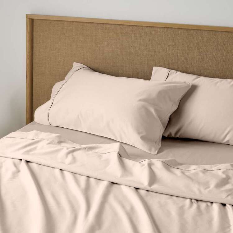 Thread Count Rose Pn KOO 400 Thread Count Cotton Sateen Sheet Set Rose Pink | Spotlight ...