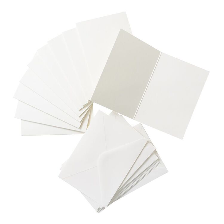 Francheville 89 x 124mm Watercolour Announcement Cards 10 Pack  White 13 x 13.3 cm