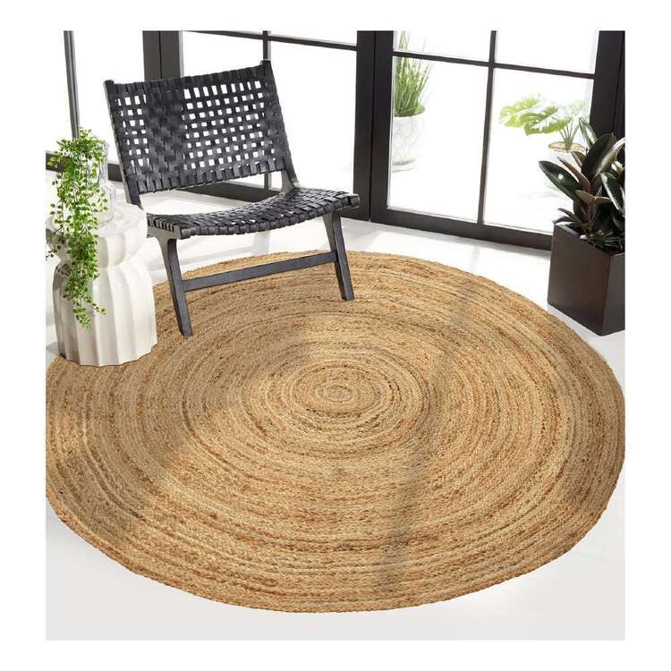 KOO Indus Jute Round Rug Natural