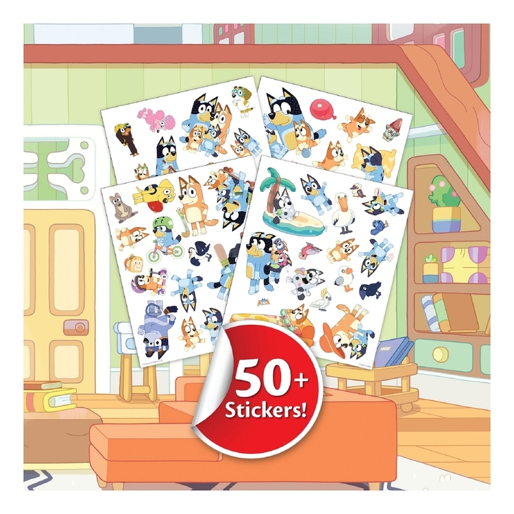 Bluey Sticker Fun Crayola Bluey Colour & Sticker Set Multicoloured | Spotlight New Zealand