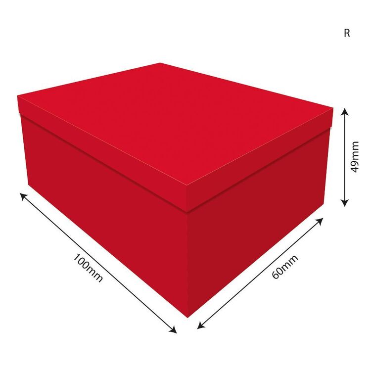 Artwrap 100 x 60 x 49mm Rectangle Box Red | Spotlight Australia
