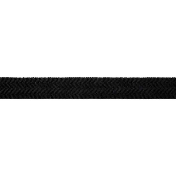 Simplicity Twill Tape Black 2.54 cm x 1.8 m