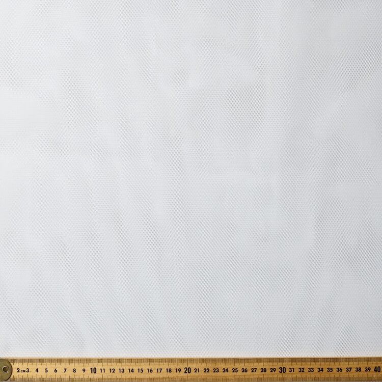 100% Polyester Net 137 cm Fabric Ivory 137 cm