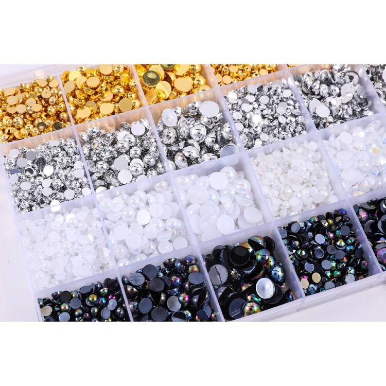 Comparing Craft Rhinestones Crafters Choice Flatback Rhinestones And Metallic Pearl Kit ...