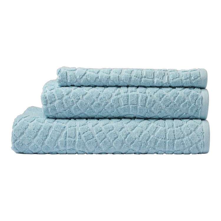 KOO Lani Jacquard 550GSM Towel Collection Aqua