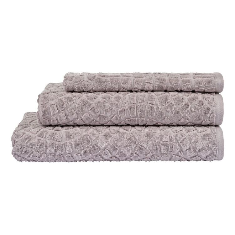 KOO Lani Jacquard 550GSM Towel Collection Light Grey