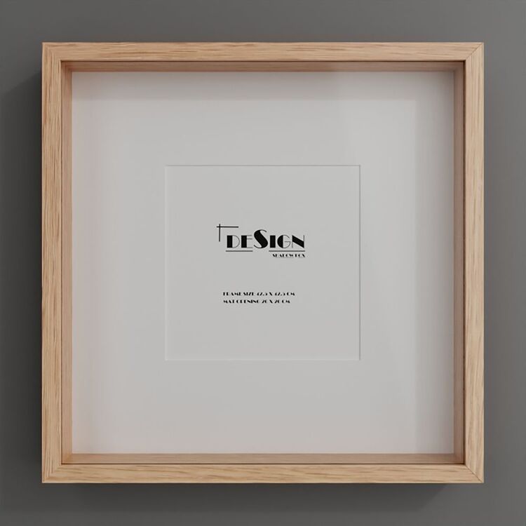 Stein Design Shadow Box Frame Natural