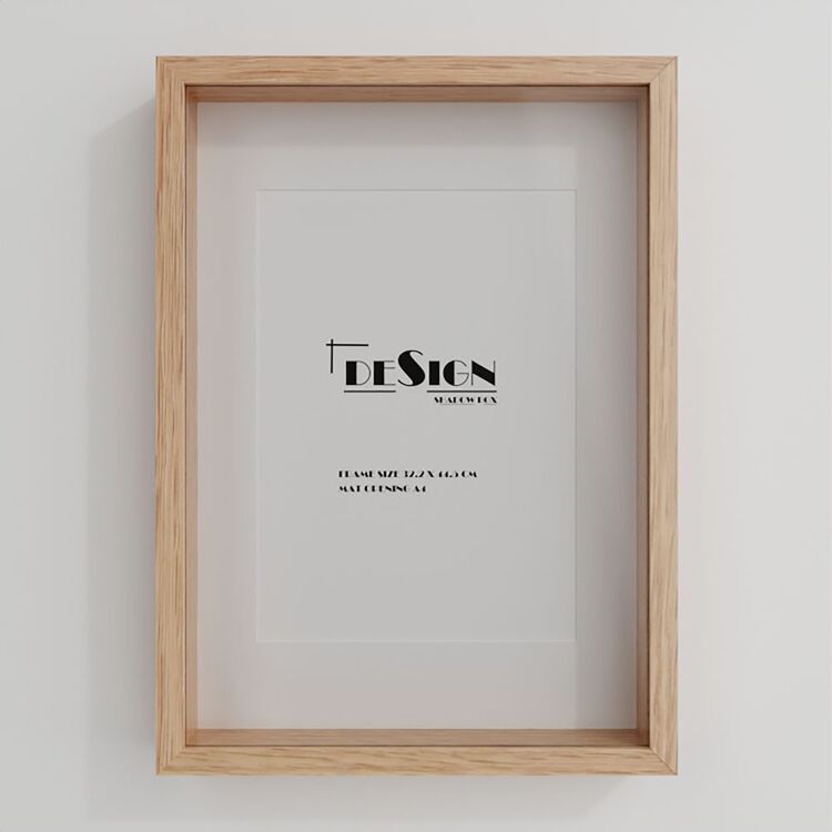 Modern Box Frame Stein Design Shadow Box A4 Frame Natural | Spotlight New Zealand