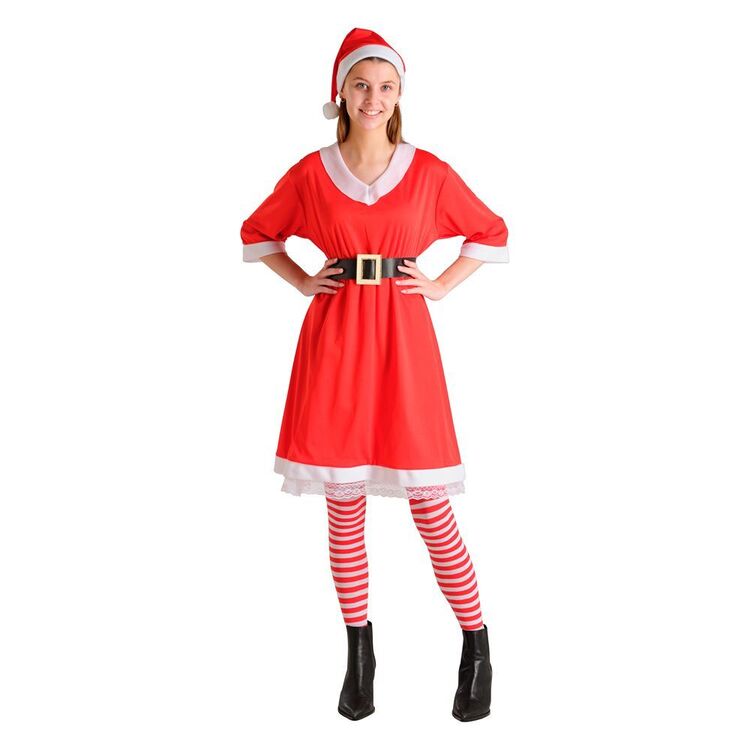 Jolly Joy Adult Mrs Claus Christmas Costume Red - Main Image
