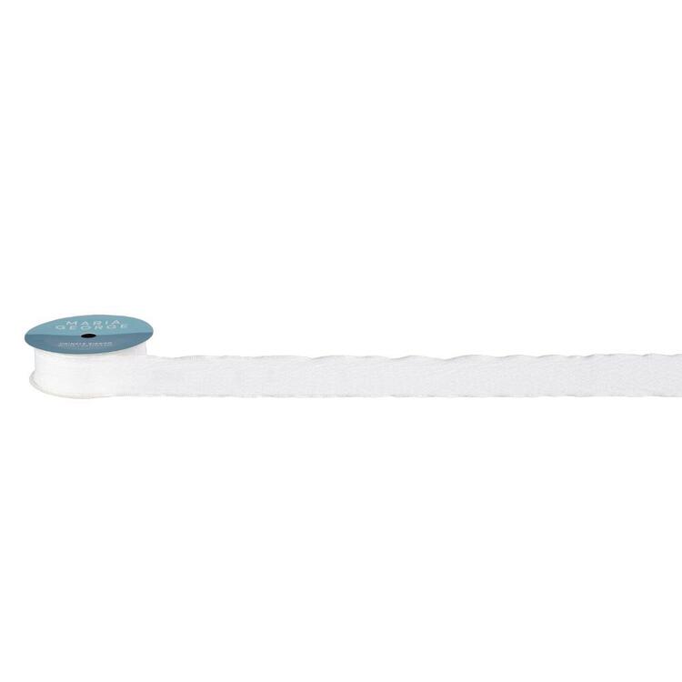 Maria Ribbons Maria George Crinkle Ribbon White | Spotlight Australia