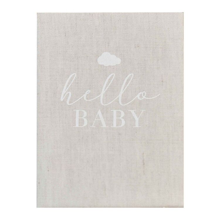 Ginger Ray Hello Baby Guest Memory Scrap Book Multicoloured
