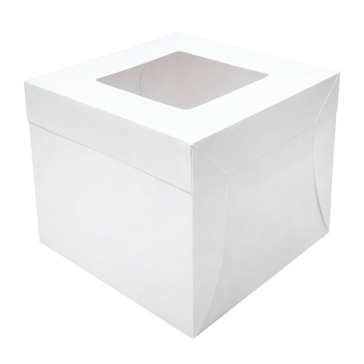 30x35 Box Loyal Cake Box with Window White 35 x 35 x 30 cm | Spotlight Australia
