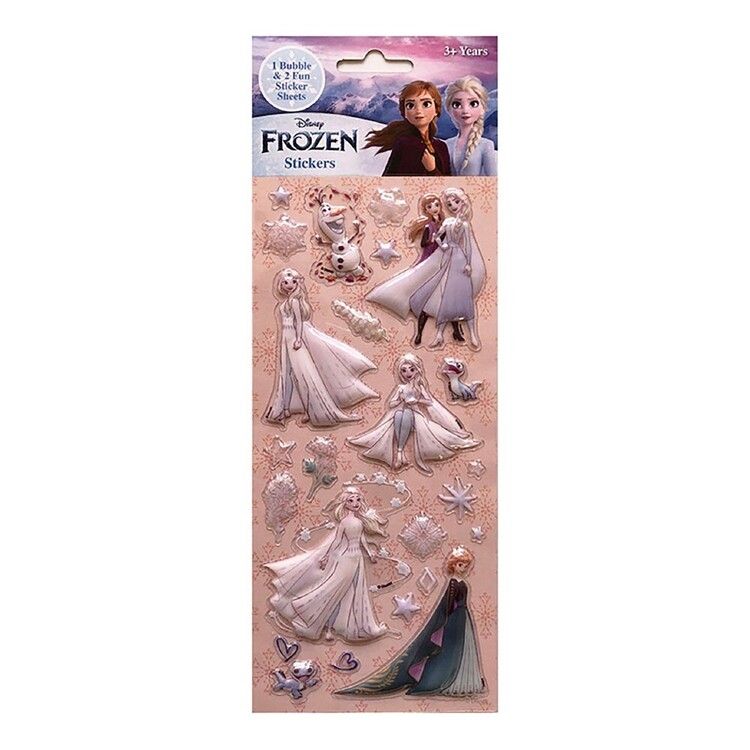 Frozen 2 Sticker Set Frozen 2 Bubble Stickers 3 Pack Multicoloured | Spotlight Australia