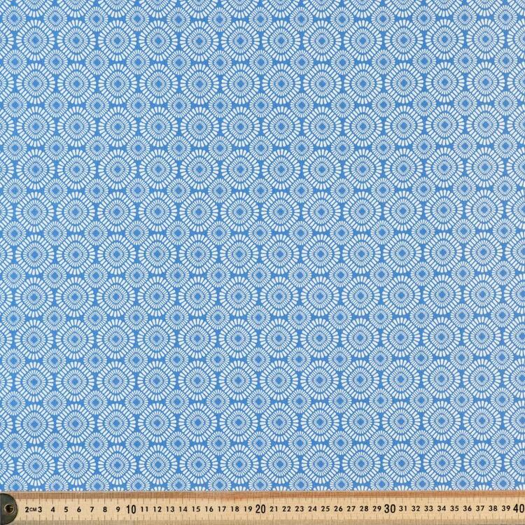 Low Volume Tiled 112 cm Cotton Fabric Blue