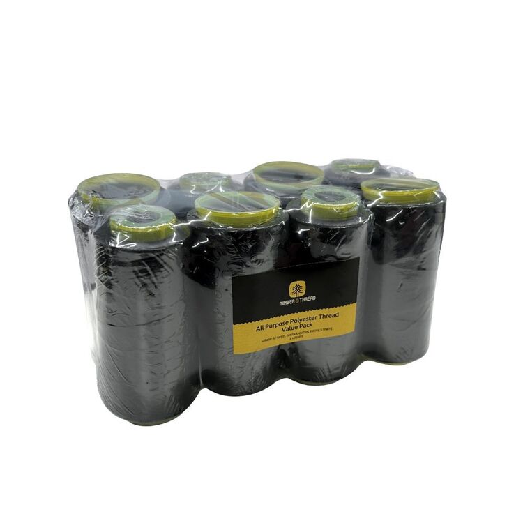 Overlocking Thread Spotliught Timber & Thread Overlocking Thread Black Value Pack | Spotlight Australia