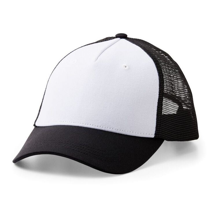 Cricut Hat Press Blank Trucker Hat Black/White
