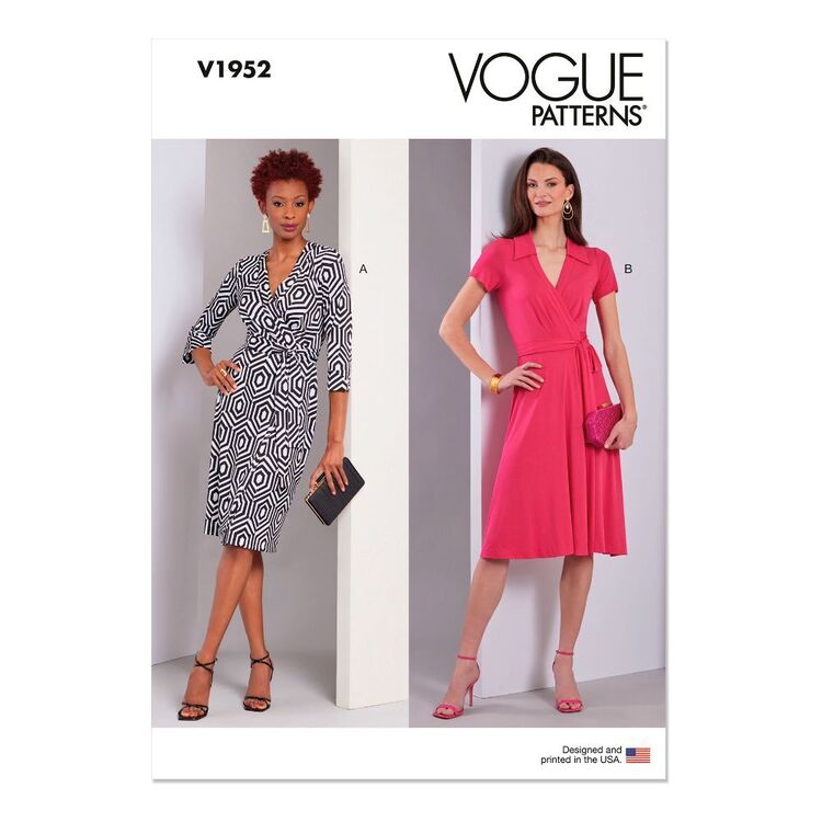 Vogue V1952 Misses' Wrap Dresses Pattern | Spotlight Australia Vogue V1952 Misses' Wrap Dresses Pattern | Spotlight Australia