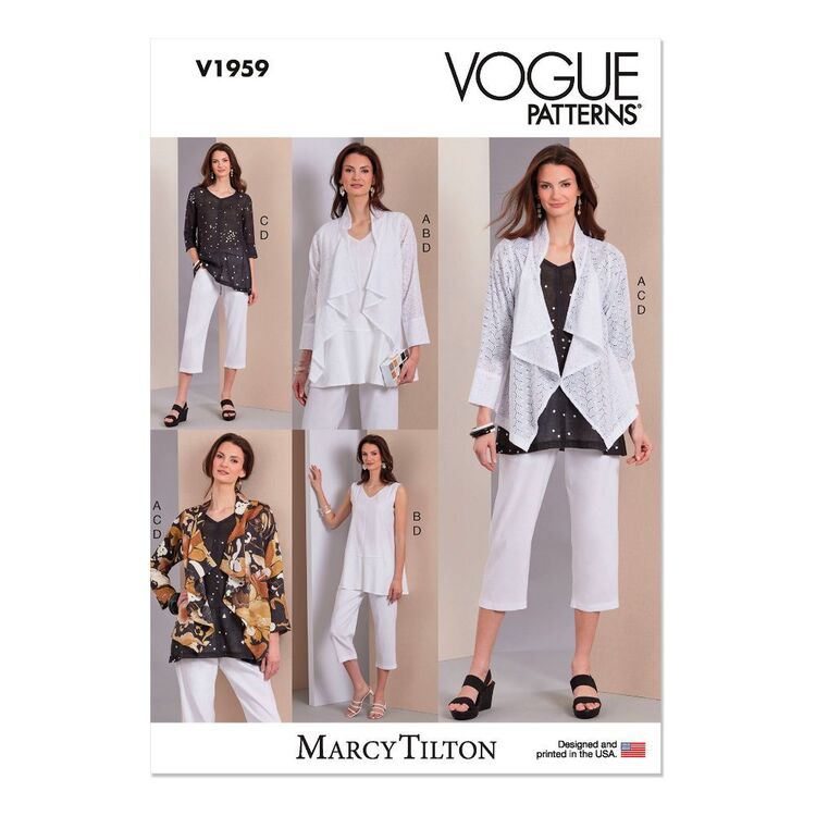 Vogue V1959 Misses' Jacket, Tunics & Pants by Marcy Tilton Pattern 8 ...