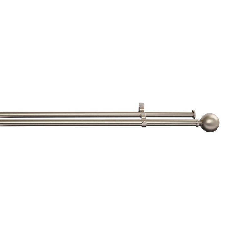 Mini Double Rods Selections 19/22 mm Double Rod Set Nickel | Spotlight Australia