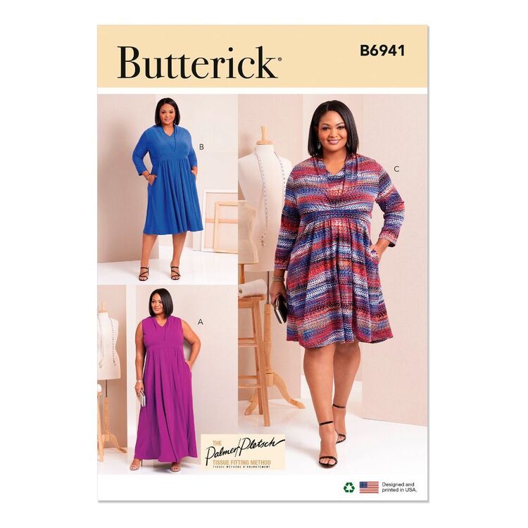 Butterick B6941 Women's Knit Dresses by Palmer & Pletsch Pattern ...