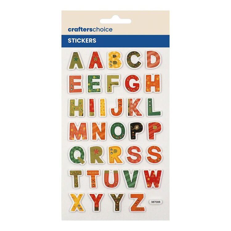 Crafters Choice Foam Gold Foil Alphabet Stickers Gold Foil Alphabet