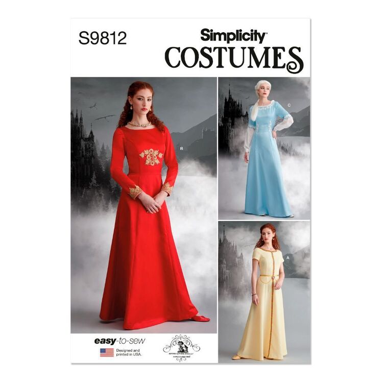 Simplicity S9812 Misses' Costumes Pattern White