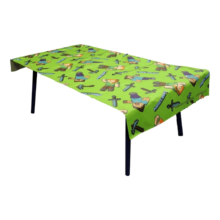 Caprice Minecraft Paper Tablecloth Green