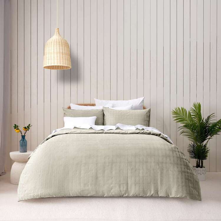 KOO Classic Cotton Dobby Quilt Cover Set Oyster