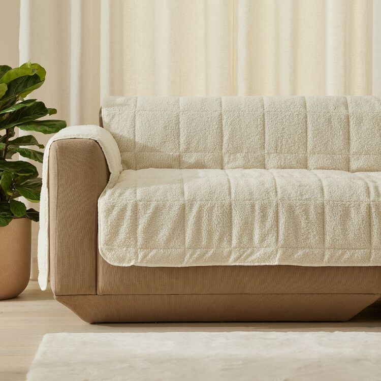 Warwick Home Colorado Boucle Sofa Cover Ivory