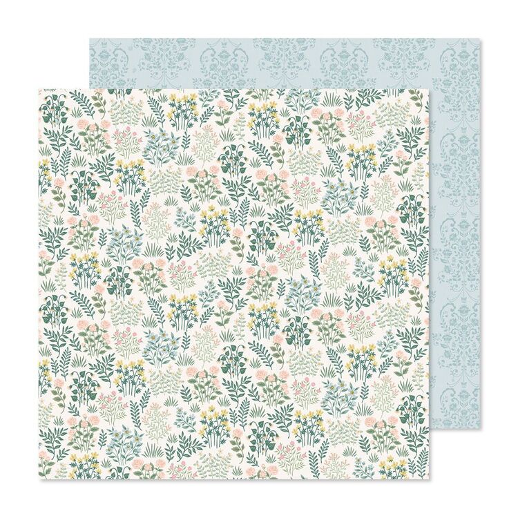 American Crafts Gingham Garden Blooms Loose Paper Blooms 12 x 12 in