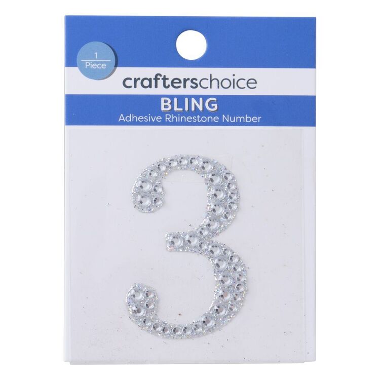 Crafters Choice Bling Adhesive Number 3 Adhesive Numer 3