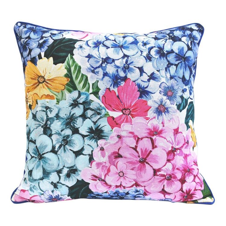 Ombre Home Harper Hydrangea Cushion Multicoloured 45 x 45 cm