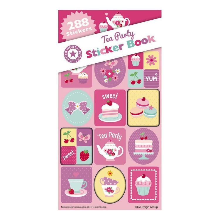Artwrap Tea Party Sticker Book Tea Party