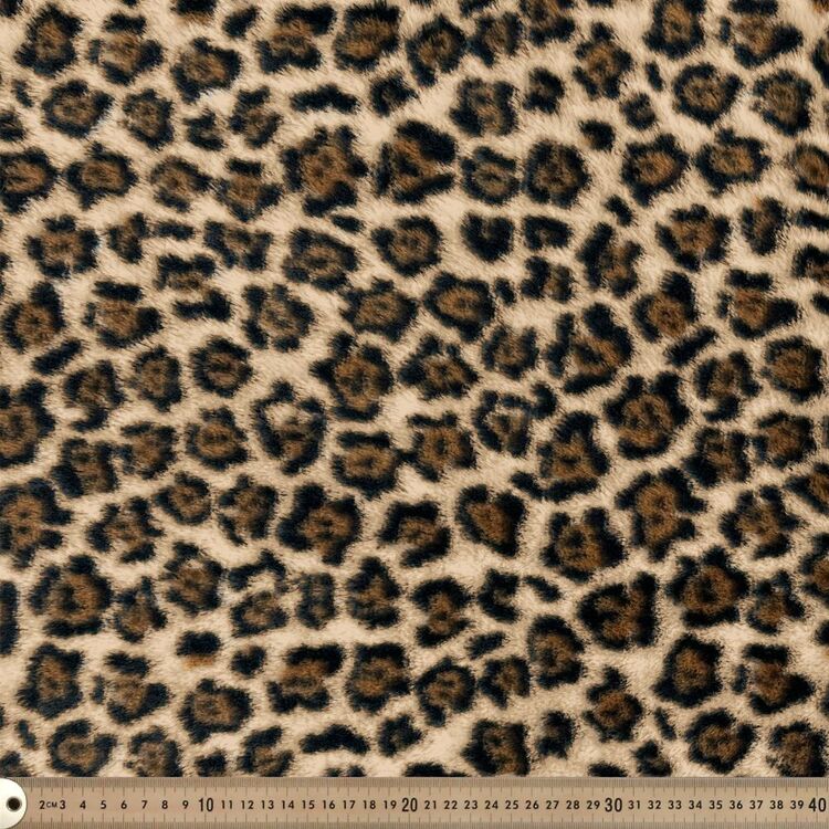 Fashion Animal 150 cm Faux Fur Leopard Print 150 cm