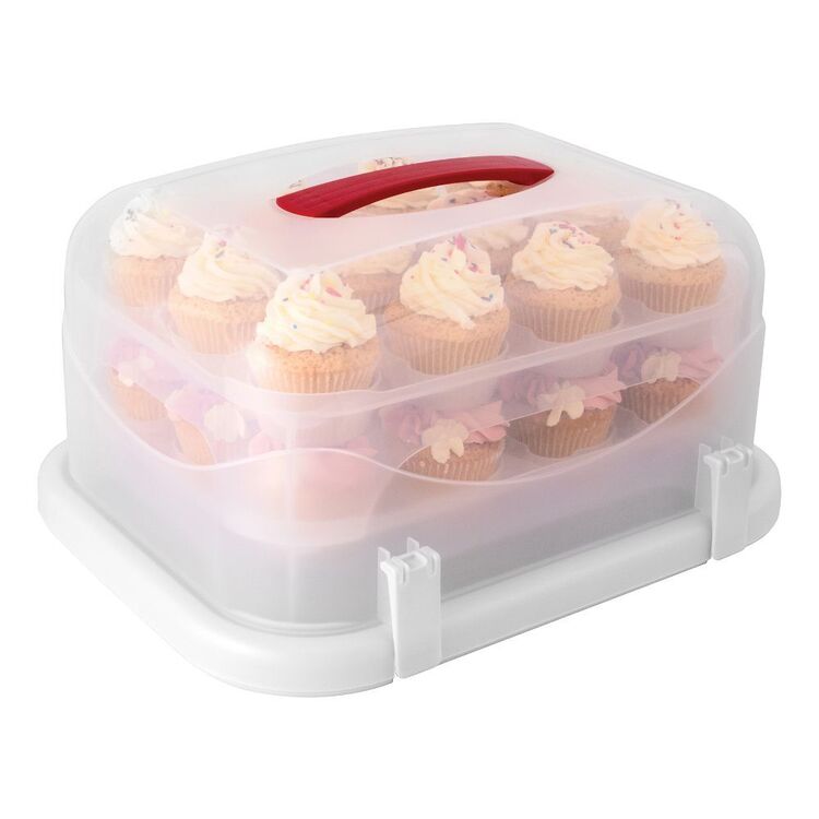 Avanti Cupcake Rectangular Tier Carrier White