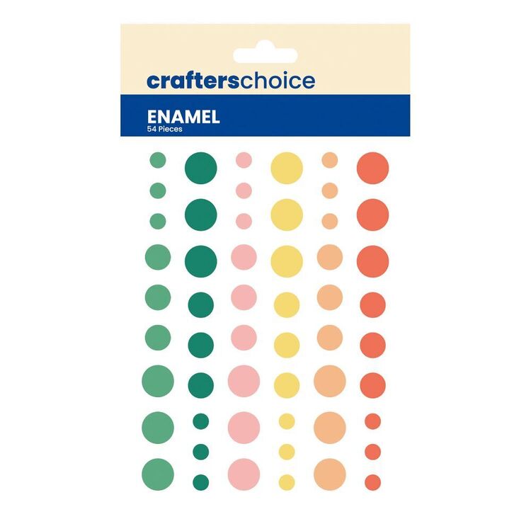 Crafters Choice Summer Daze Enamel Stickers Multicoloured