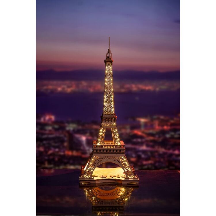 TGL01 Night of the Eiffel Tower - Houten Bouwpakket 3D-Puzzel DIY TGL01 Night of the Eiffel Tower - Houten Bouwpakket 3D-Puzzel DIY