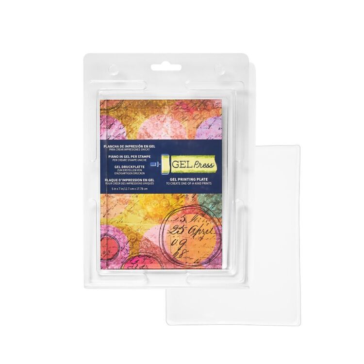 Art Suppliee Gel Printing Pad With Brush - Reusable Gel Plate For Monoprinting, Stamping & Texture Art, Includes Mini Roller Brush - Non-Toxic Art Tool For Screen Printing Kit - Foto 14