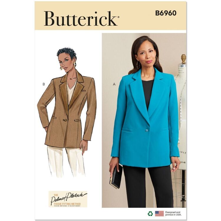 Butterick B6960 Misses' Jackets Pattern