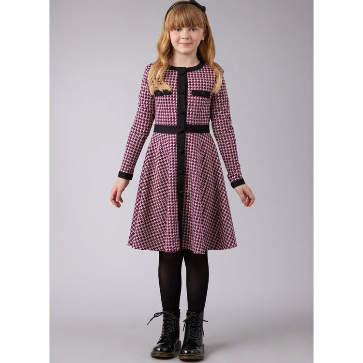 McCall's M8445 Girls' Knit Dresses Pattern 7 - 14 (Paper)