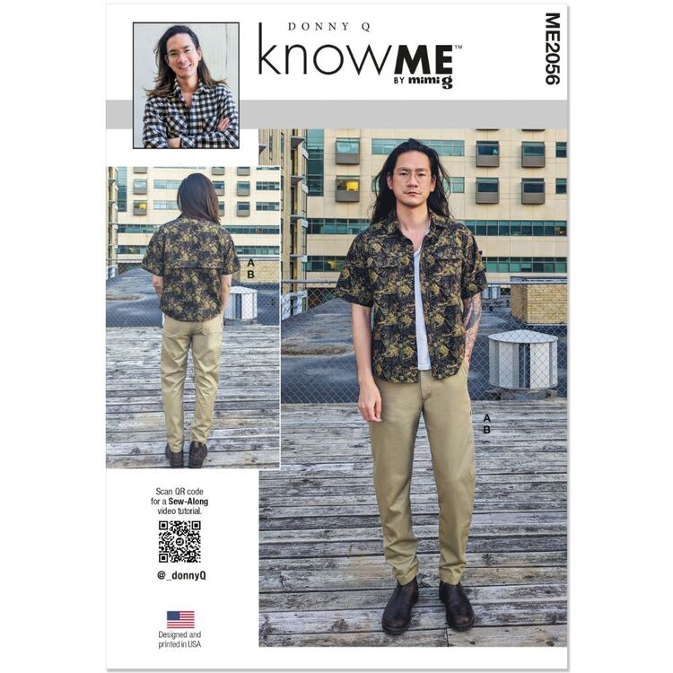 McCall's Know Me ME2056 Men's Shirt and Pants Pattern